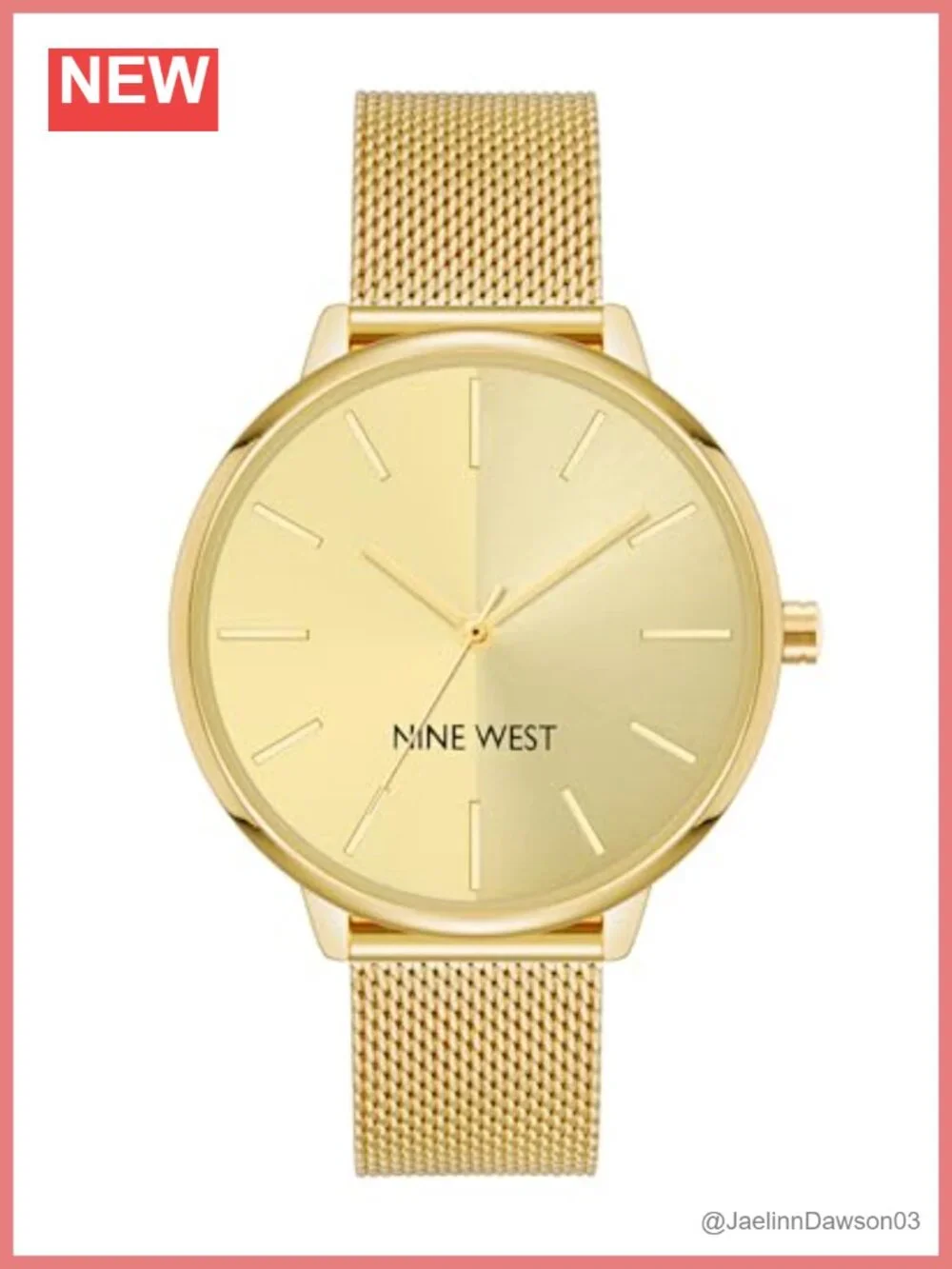 Women's Gold-Tone Mesh Bracelet Watch, Japanese Quartz, 40mm